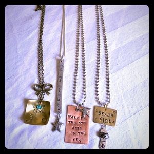 CHOOSE ONE!!! Hand stamped pendant necklace!